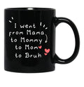 I Went From Mama To Mommy To Mom To Bruh (3) Black Coffee Mug - Black