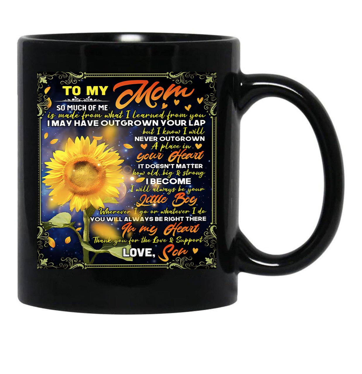 I Will Always Be Your Litlle Boy Black Coffee Mug - Black