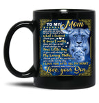 I Will Always Be Your Little Boy Your Son Black Coffee Mug