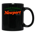 I Would Dropkick A Child for A Newport Black Coffee Mug, Gift Coffee Mug - Black