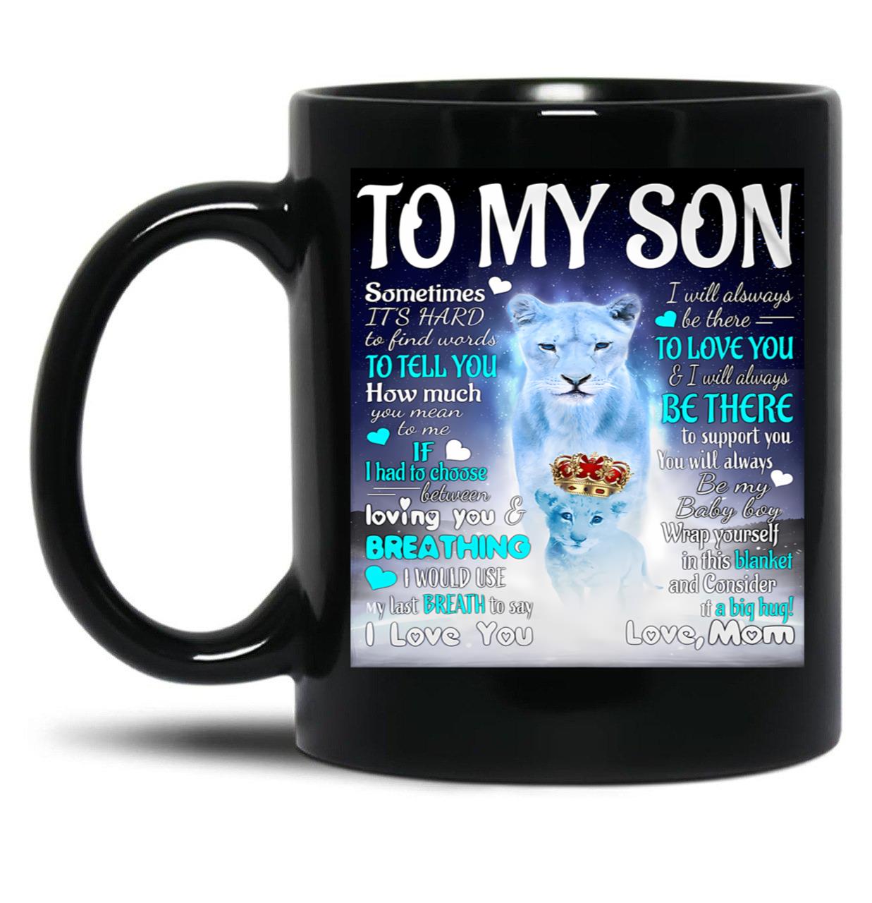 I Would Use My Last Breath To Say I Love You Black Coffee Mug