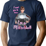 I'M A Mirror Ball T-Shirt for Men & Women, T-Shirts Graphic Tee - Navy