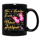 I'M A September Girl Strong Brave Smart Black Coffee Mug - Black