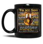 I'M Always Right There In Your Heart Black Coffee Mug