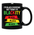 I'M Black Black Coffee Mug - Black