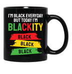 I'M Black Black Coffee Mug - Black