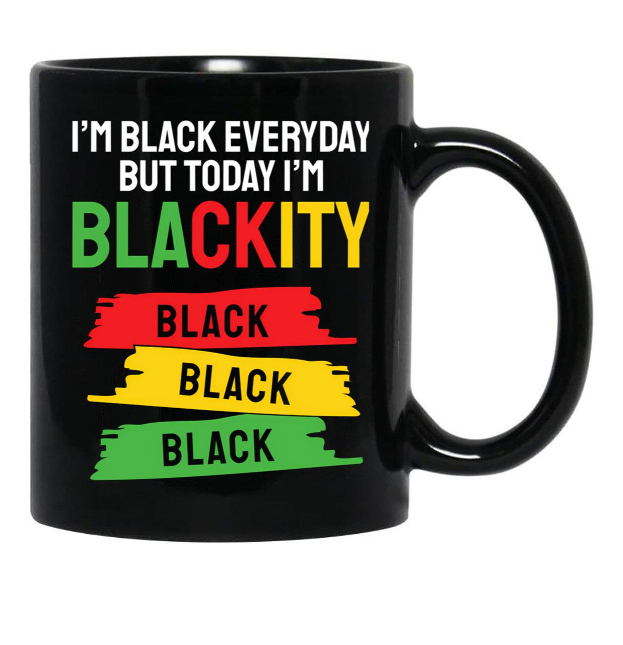 I'M Black Black Coffee Mug - Black