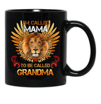 I'M Called Mama Because I'M Way Cool To Be Called Grandma Black Coffee Mug - Black