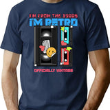 I'M From The 1900S Retro Cassette Vhs T-Shirt T-Shirt for Men & Women, T-Shirts Graphic Tee - Navy