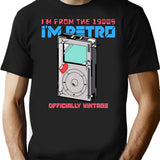 I'M From The 1900S Retro Mp3 T-Shirt T-Shirt for Men & Women, T-Shirts Graphic Tee - Black