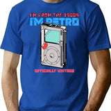 I'M From The 1900S Retro Mp3 T-Shirt T-Shirt for Men & Women, T-Shirts Graphic Tee - Blue