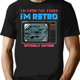 I'M From The 1900S Retro Tv Shirt T-Shirt for Men & Women, T-Shirts Graphic Tee - Black