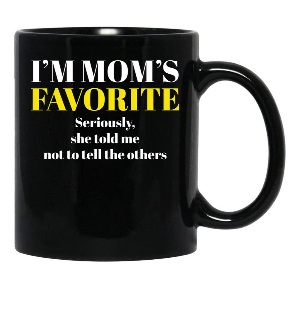 I'M Mom'S Favorite (2) Black Coffee Mug - Black