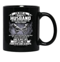 I'M Not A Perfect Husband But My Crazy Wife Loves Me Funny Sayings Humor Lover Black Coffee Mug - Black