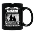 I'M Not A Perfect Son But My Crazy Mom Loves Me From Mom Black Coffee Mug - Black