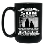 I'M Not A Perfect Son But My Crazy Mom Loves Me From Mom Black Coffee Mug