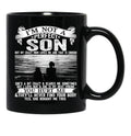 I'M Not A Perfect Son But My Crazy Mom Loves Me (1) Black Coffee Mug - Black
