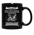 I'M Not A Widower Beautiful Wife With Wings Eternal Love Gift Black Coffee Mug - Black