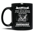 I'M Not A Widower Beautiful Wife With Wings Eternal Love Gift Black Coffee Mug