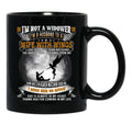 I'M Not A Widower I'M A Husband To A Wife With Wings  Black Coffee Mug - Black