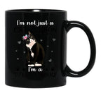 I'M Not Just A Cat Person I'M A Tuxedo Mommy Black Coffee Mug - Black