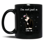I'M Not Just A Cat Person I'M A Tuxedo Mommy Black Coffee Mug