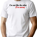 I'M Not Like The Other Girls Sticker T-Shirt for Men & Women, T-Shirts Graphic Tee - White