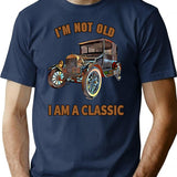 I'M Not Old I Am A Classic T-Shirt for Men & Women, T-Shirts Graphic Tee - Navy