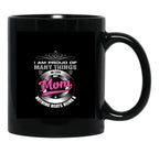 I'M Proud Of My Mom Black Coffee Mug - Black