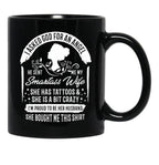 I'M Proud To Be Her Husband Black Coffee Mug - Black
