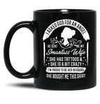 I'M Proud To Be Her Husband Black Coffee Mug