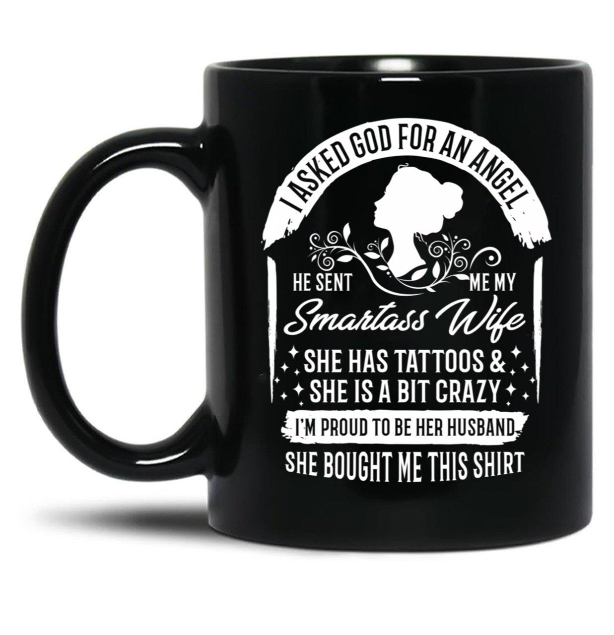 I'M Proud To Be Her Husband Black Coffee Mug