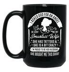 I'M Proud To Be Her Husband Black Coffee Mug