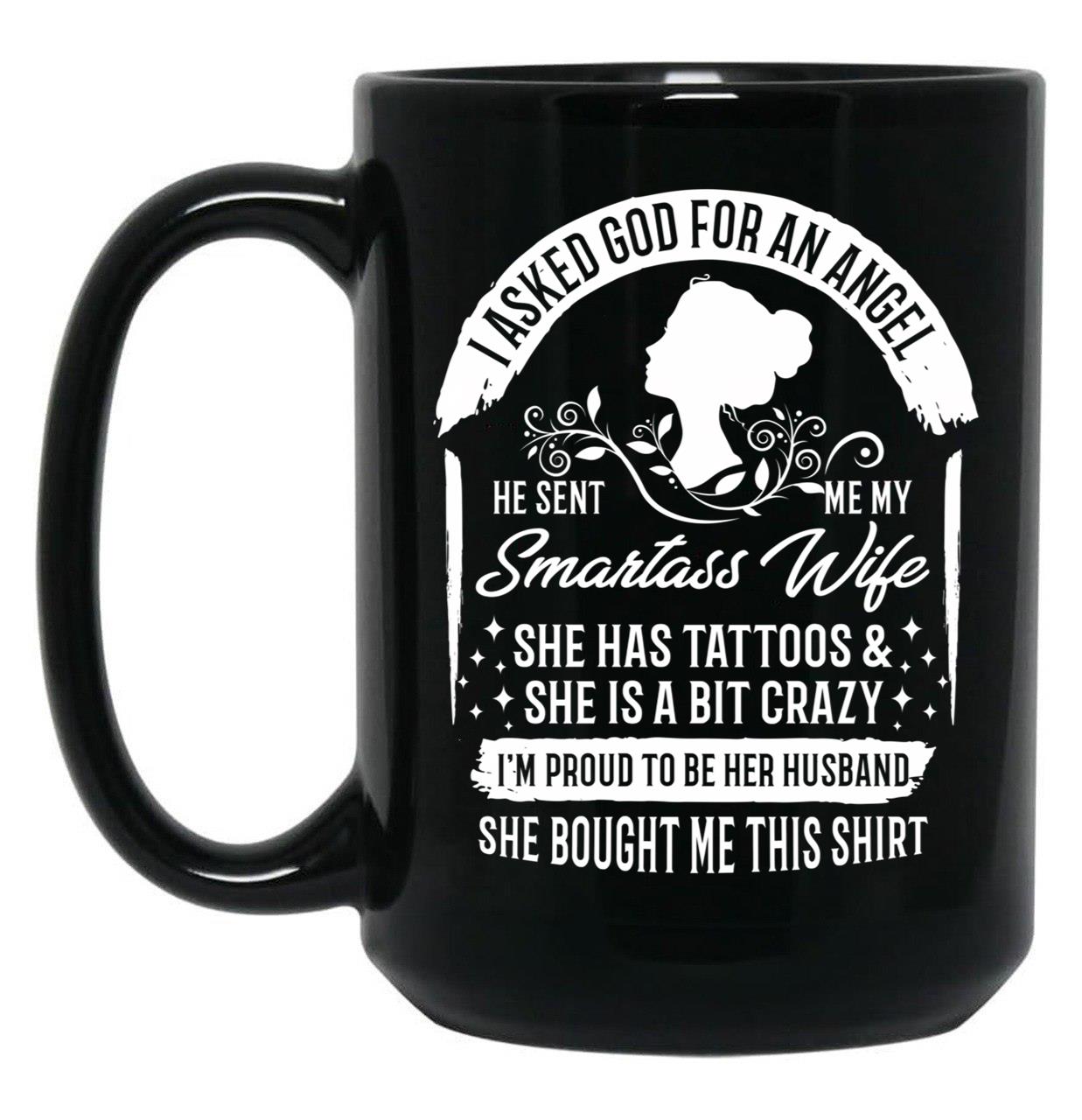 I'M Proud To Be Her Husband Black Coffee Mug
