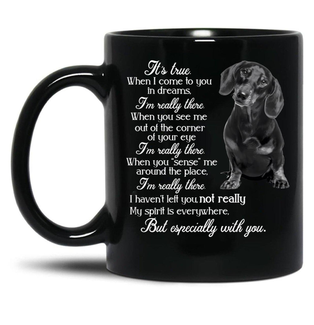 I'M Really There Black Coffee Mug