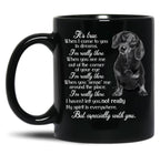 I'M Really There Black Coffee Mug