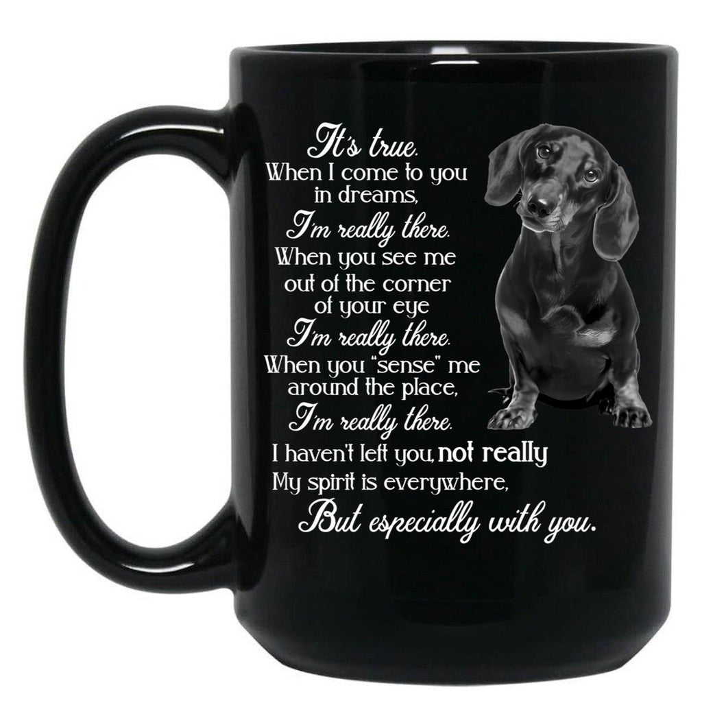 I'M Really There Black Coffee Mug