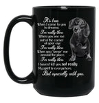 I'M Really There Black Coffee Mug