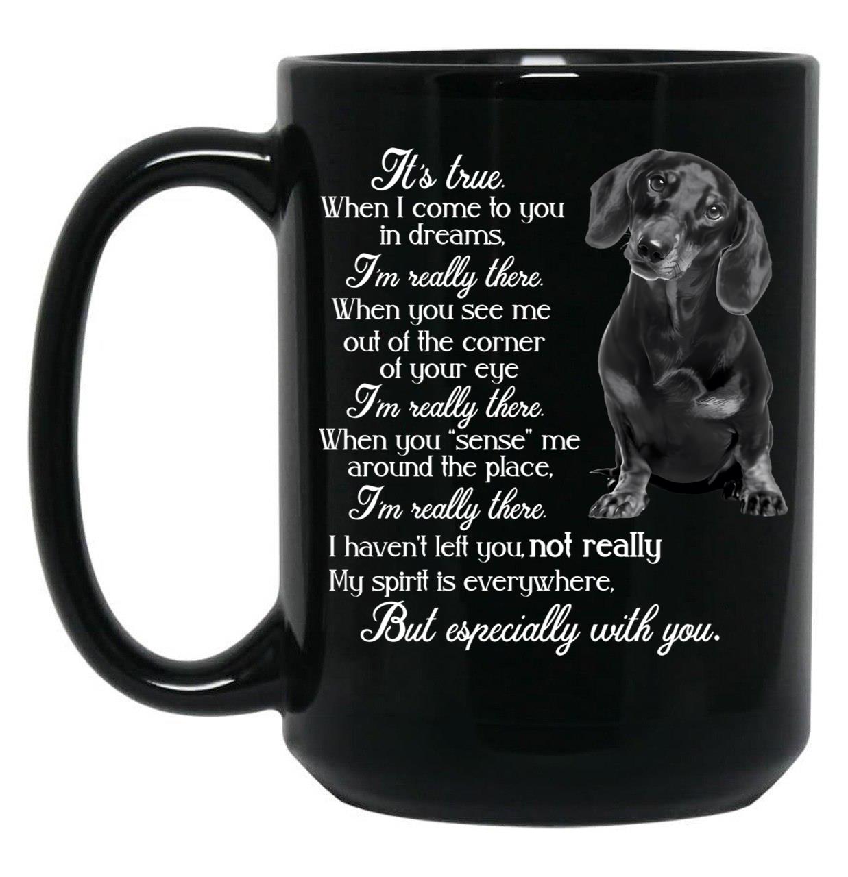 I'M Really There Black Coffee Mug