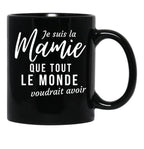 I'M The Granny Everyone Would Like To Have Grandma Humorous Gift Black Coffee Mug - Black