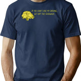 If You Don'T Like My Driving Get Off The Sidewalk. T-Shirt for Men & Women, T-Shirts Graphic Tee - Navy