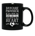 If You Think My Hands Are Full Daycare Provider Black Coffee Mug - Black