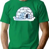 Igloo T-Shirt for Men & Women, T-Shirts Graphic Tee - Green