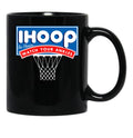 Ihoop I Hoop So Please Watch Your Ankles Classic Logo Black Coffee Mug, Gift Coffee Mug - Black