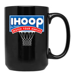 Ihoop I Hoop So Please Watch Your Ankles Classic Logo Black Coffee Mug, Gift Coffee Mug