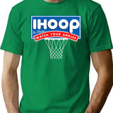 Ihoop I Hoop So Please Watch Your Ankles Classic Logo Premium Heavyweight Cotton T-Shirt - Green