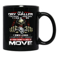 Im A Dry Waller I Love Freedom I Drink Beer I Like Boobs Black Coffee Mug - Black