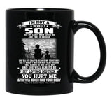Im Not A Perfect Son But My Crazy Mom Loves Me Mothers Day Black Coffee Mug - Black