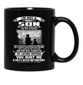 Im Not A Perfect Son But My Crazy Mom Loves Me Mothers Day Black Coffee Mug - Black