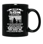 Im Not A Perfect Son But My Crazy Mom Loves Me Mothers Day Black Coffee Mug - Black